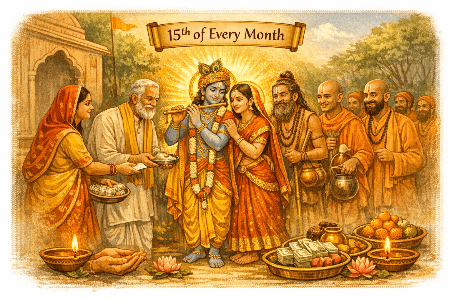 Monthly Dakshina Charity